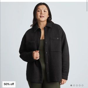 NWT Organic Cotton Quilted Shirt Jacket